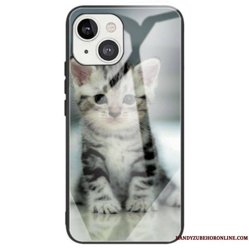 Coque iPhone 14 Verre Trempé Chaton