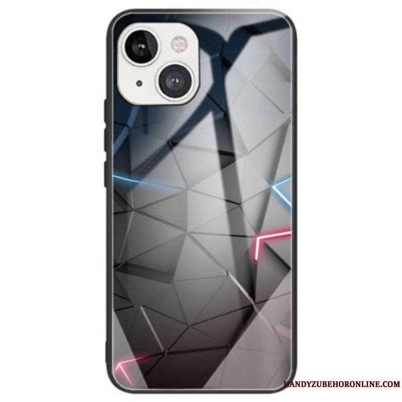 Coque iPhone 14 Verre Trempé Géométrique