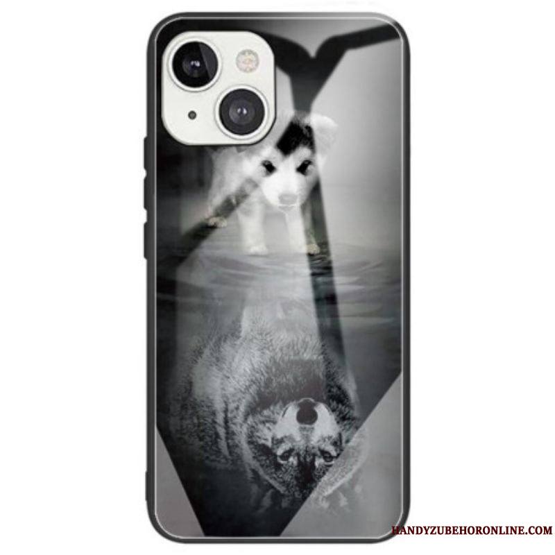 Coque iPhone 14 Verre Trempé Rêve de Chiot