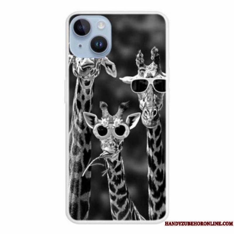 Coque iPhone 15 Plus Girafes Incognito