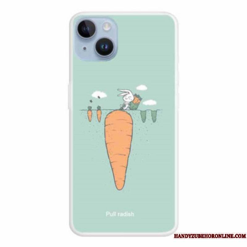 Coque iPhone 15 Plus Lapin au Jardin