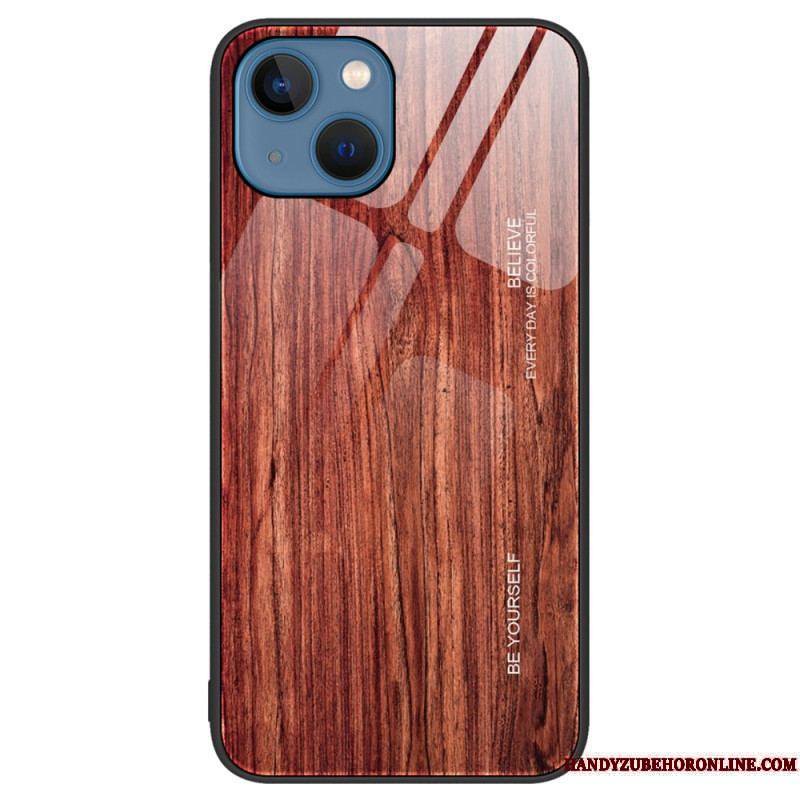 Coque iPhone 15 Plus Verre Trempé Design Bois