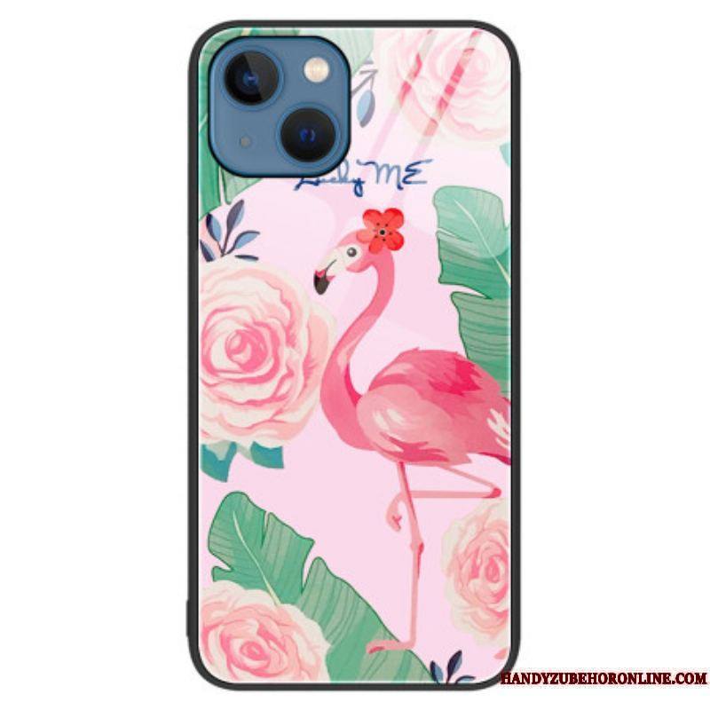 Coque iPhone 15 Plus Verre Trempé Flamant Rose