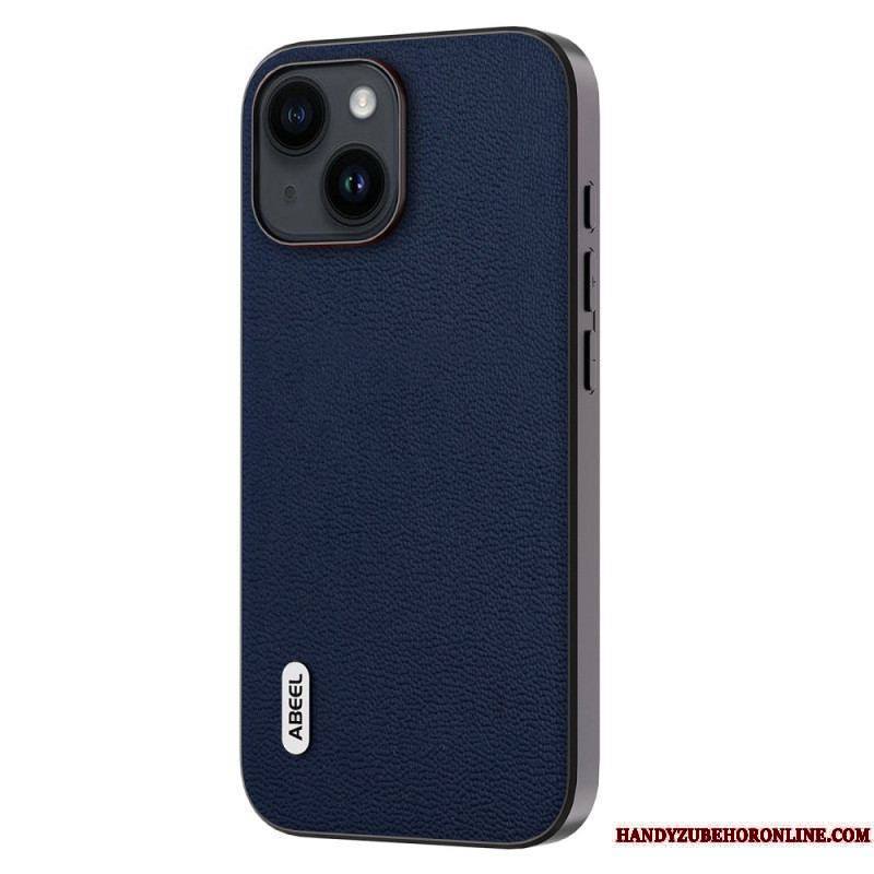 Coque iPhone 15 Plus Véritable Cuir ABEEL