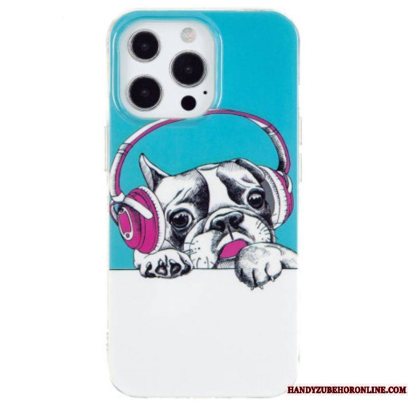 Coque iPhone 15 Pro Max Fluorescente Chien