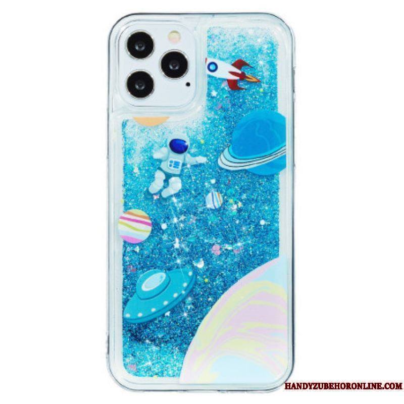 Coque iPhone 15 Pro Max Paillettes Espace