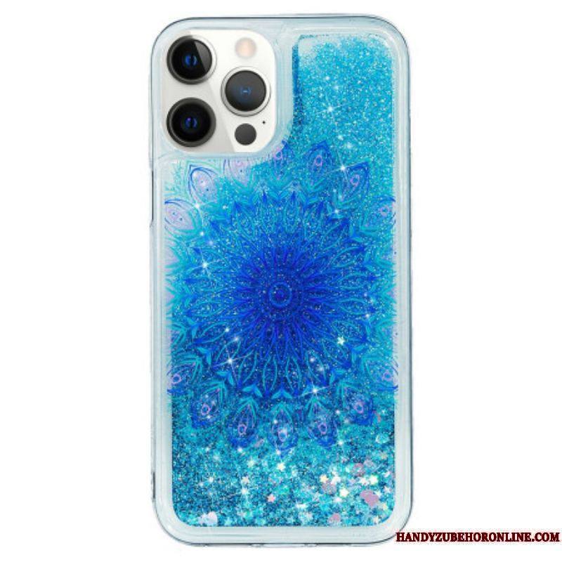 Coque iPhone 15 Pro Max Paillettes Mandala