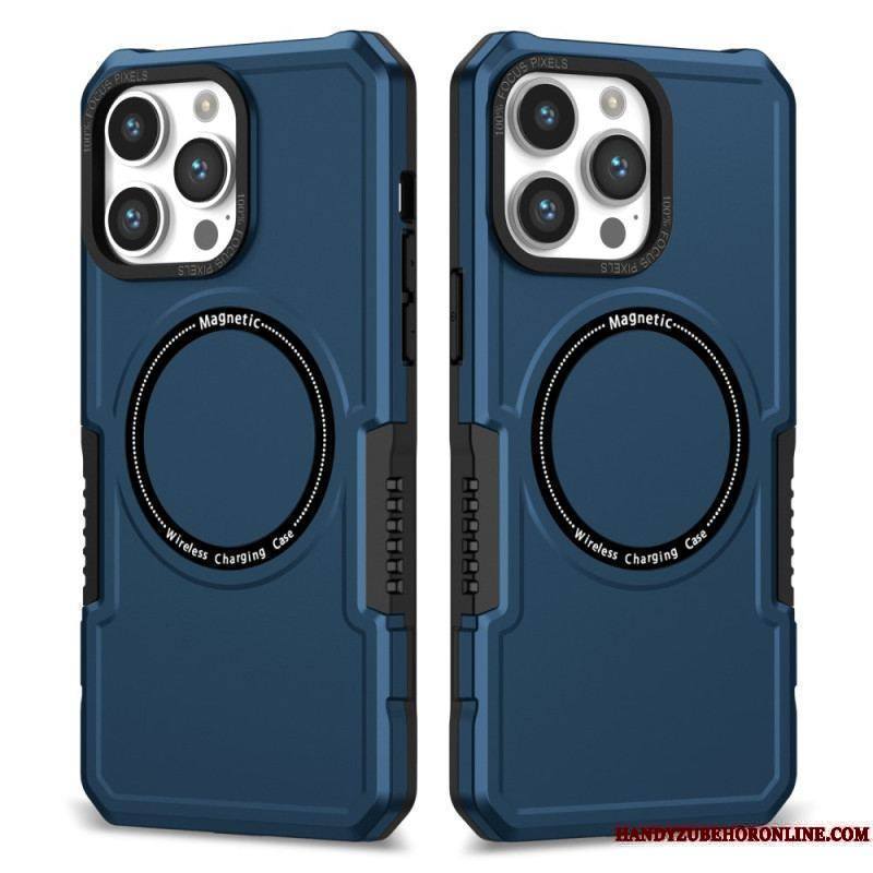 Coque iPhone 15 Pro Max Style Cuir Compatible Magsafe