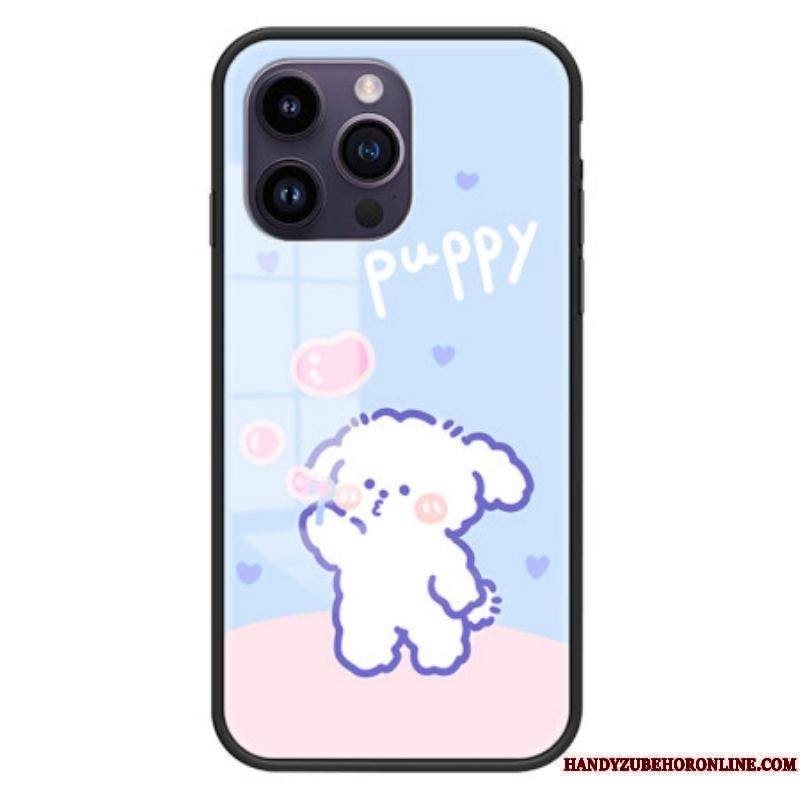 Coque iPhone 15 Pro Max Verre Trempé Bubble Dog