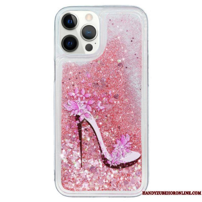 Coque iPhone 15 Pro Paillettes Escarpin