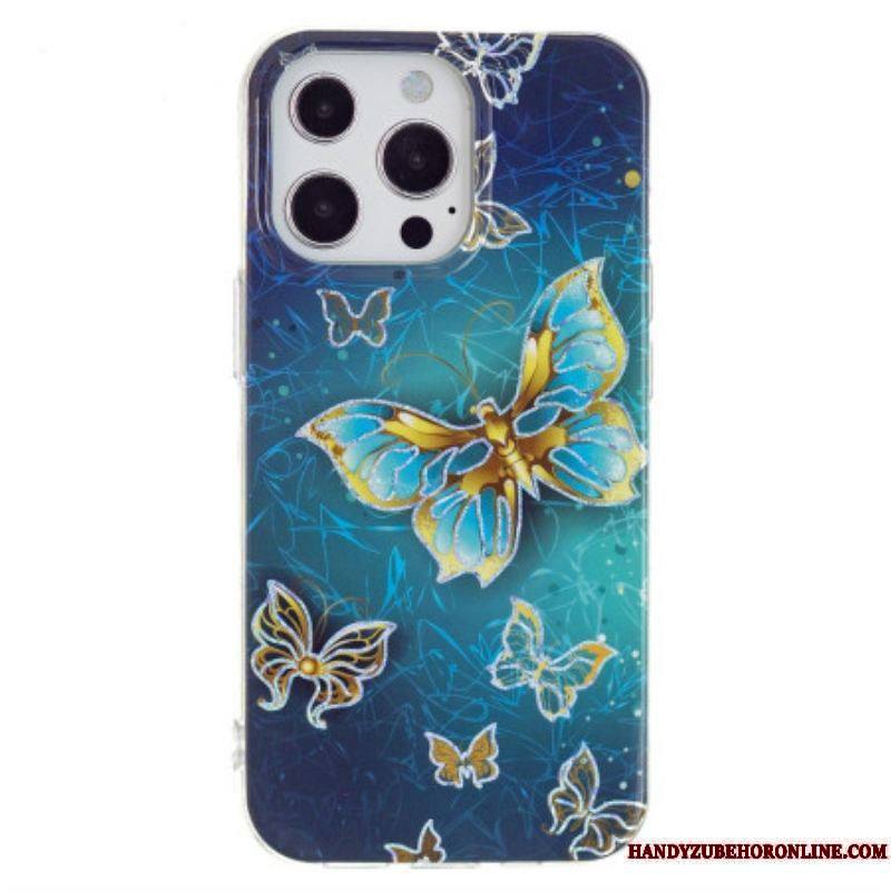 Coque iPhone 15 Pro Papillons Précieux