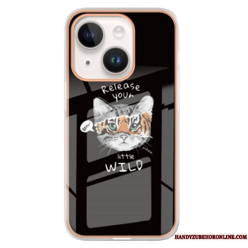 Coque iPhone 15 Pus Chat / Tigre