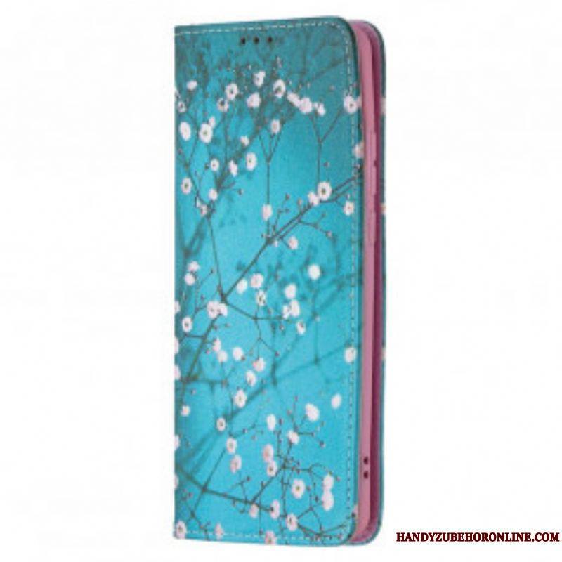 Flip Cover Huawei P50 Pro Branches Fleuries