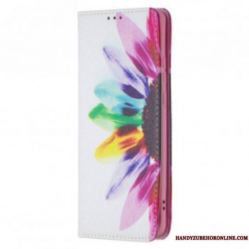 Flip Cover Huawei P50 Pro Fleur Aquarelle