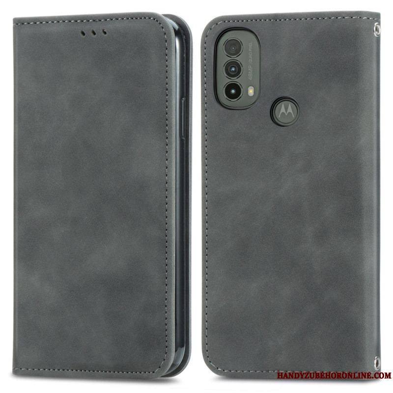 Flip Cover Moto E40 / E30 / E20 Skin-Touch Design