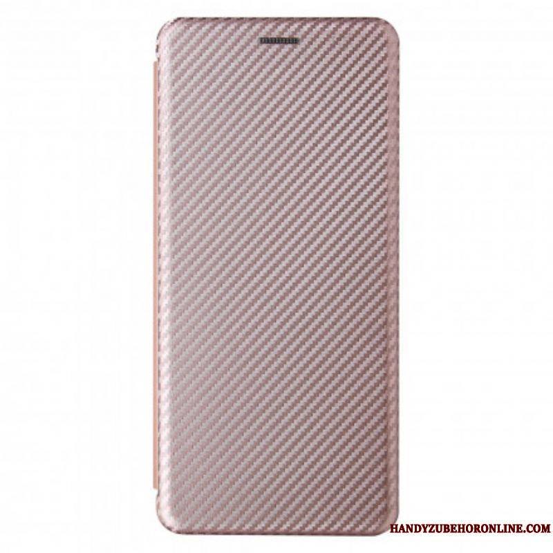 Flip Cover Moto G100 Silicone Carbone