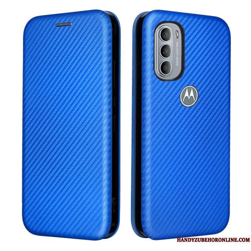 Flip Cover Moto G41 / G31 Silicone Carbone