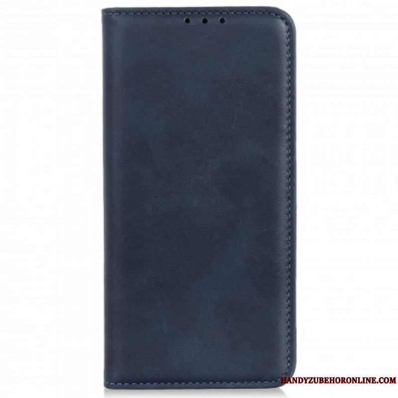 Flip Cover Motorola Edge 20 Lite Cuir Fendu Design