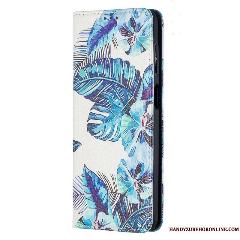 Flip Cover Samsung Galaxy A12 / M12 Feuilles