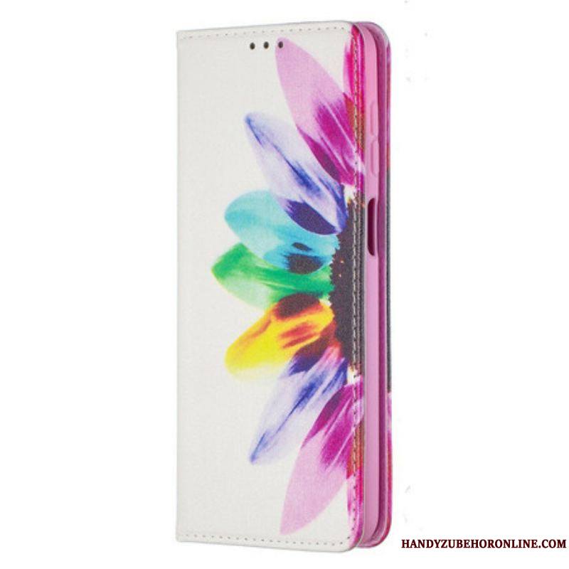 Flip Cover Samsung Galaxy A12 / M12 Fleur Aquarelle