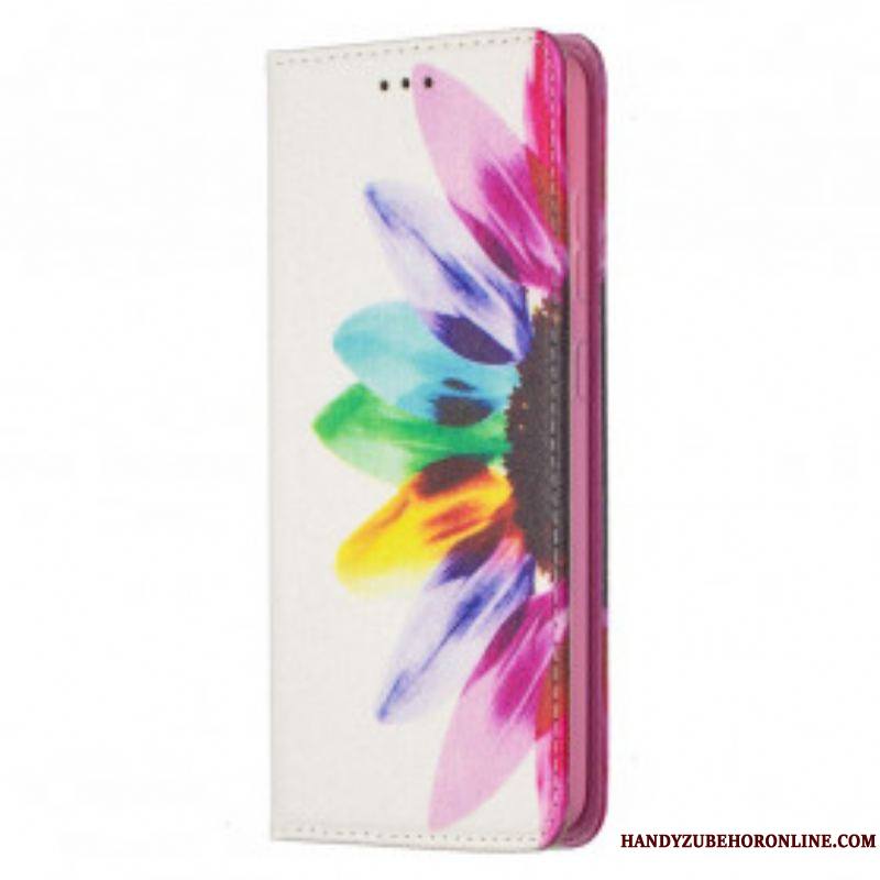 Flip Cover Samsung Galaxy A52 4G / A52 5G / A52s 5G Fleur Aquarelle