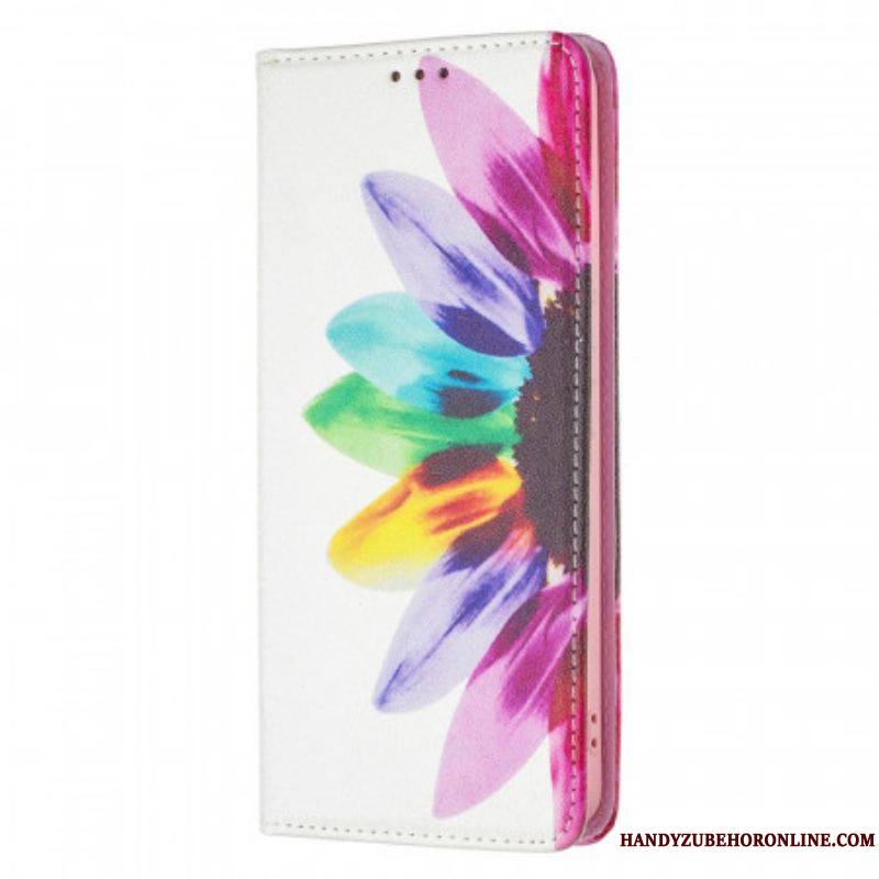 Flip Cover Samsung Galaxy A53 5G Fleur Aquarelle