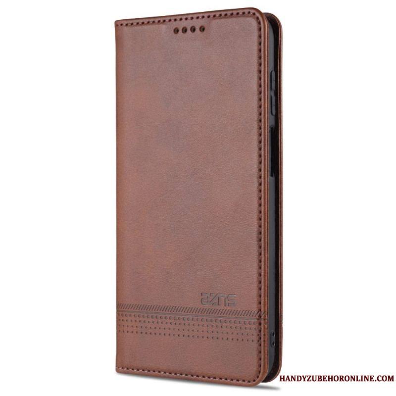 Flip Cover Samsung Galaxy M32 Style Cuir AZNS