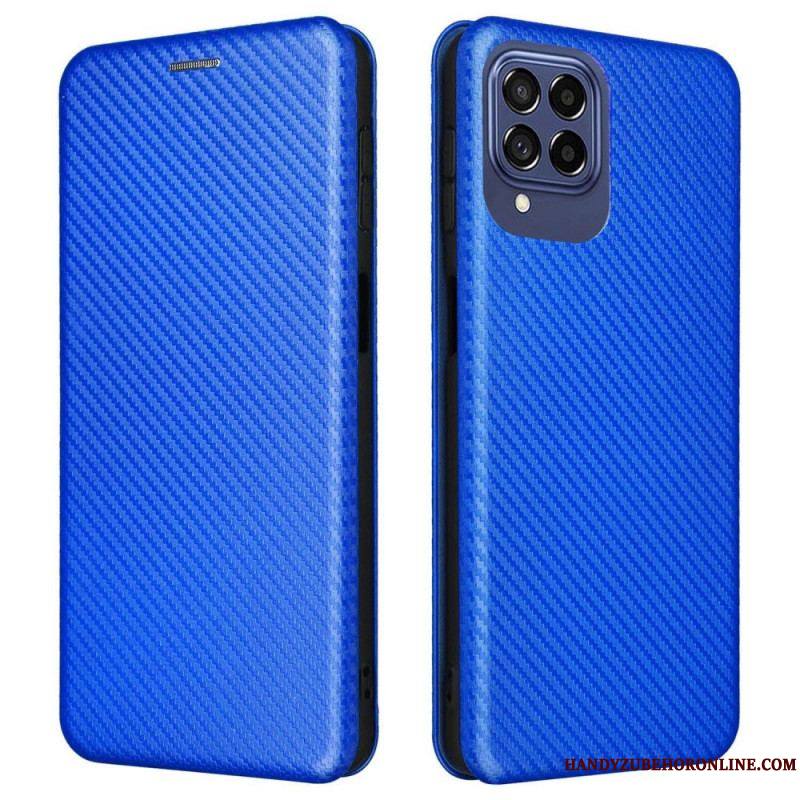 Flip Cover Samsung Galaxy M53 5G Fibre Carbone