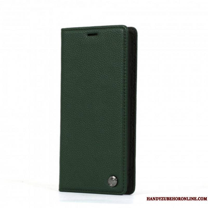 Flip Cover Samsung Galaxy S21 5G Effet Cuir HANMAN