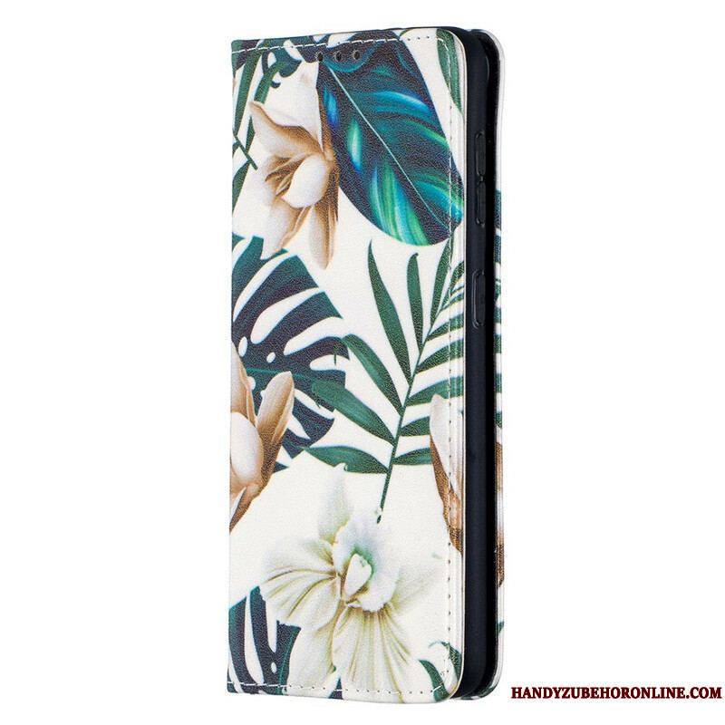 Flip Cover Samsung Galaxy S21 5G Feuilles