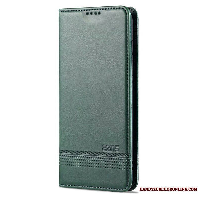 Flip Cover Samsung Galaxy S21 FE Style Cuir AZNS