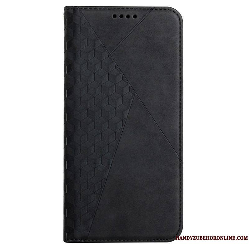 Flip Cover Samsung Galaxy S22 Plus 5G Style Cuir Texture Diamant