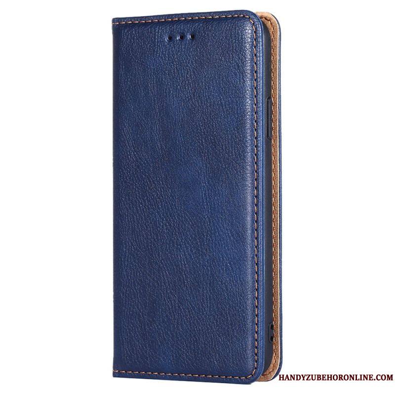 Flip Cover Samsung Galaxy S22 Ultra 5G Simili Cuir Coutures