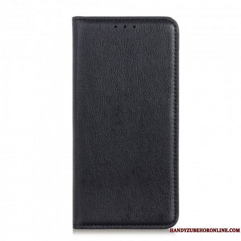 Flip Cover Sony Xperia 5 III Cuir Litchi Fendu Simple