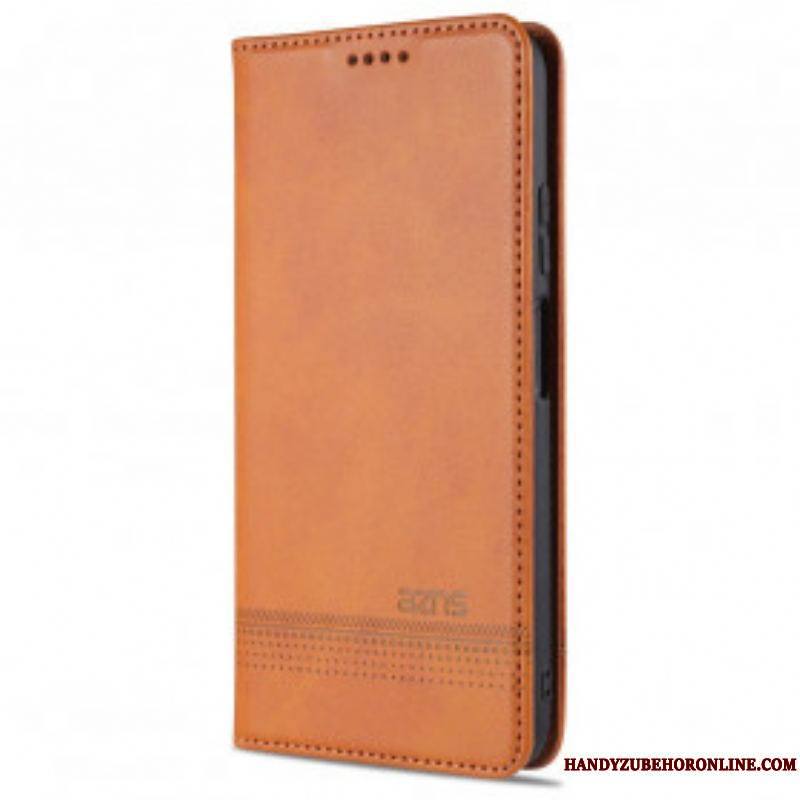 Flip Cover Xiaomi Redmi Note 10 Pro Style Cuir AZNS