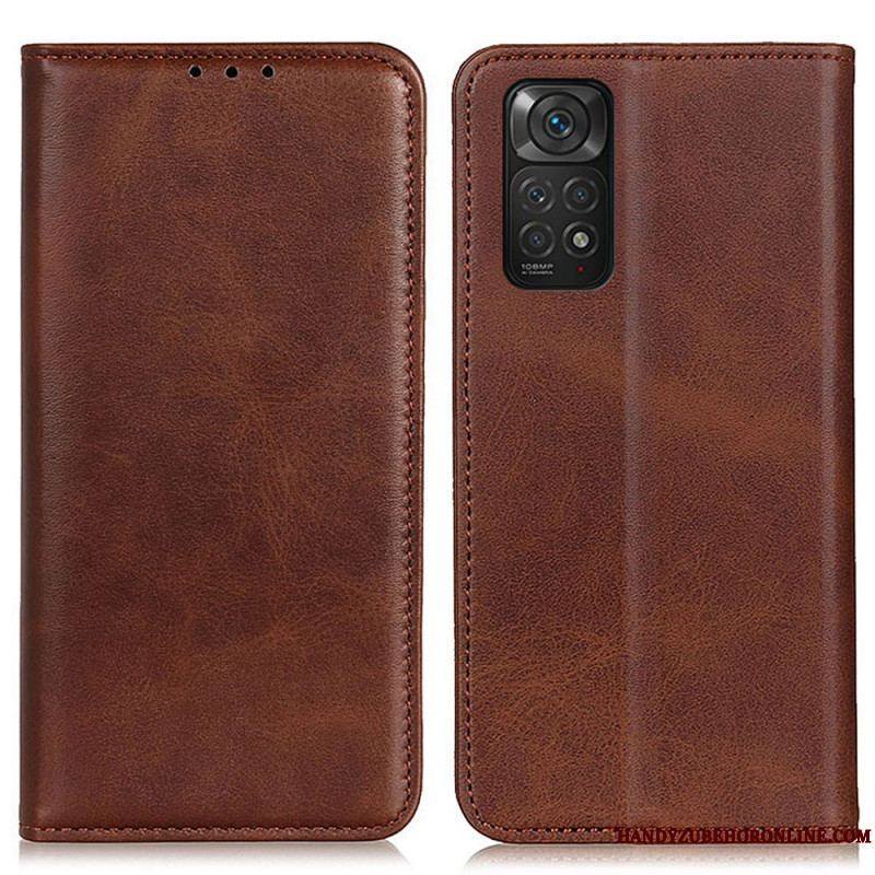 Flip Cover Xiaomi Redmi Note 11 / 11s Cuir Fendu Élégance