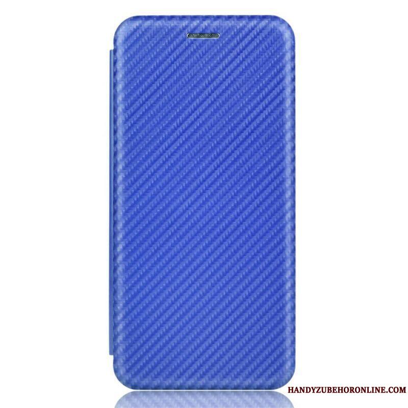 Flip Cover iPhone 13 Mini Fibre Carbone