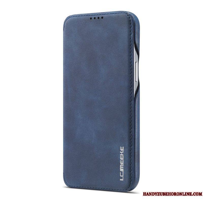 Flip Cover iPhone 15 Plus Simili Cuir LC.IMEEKE