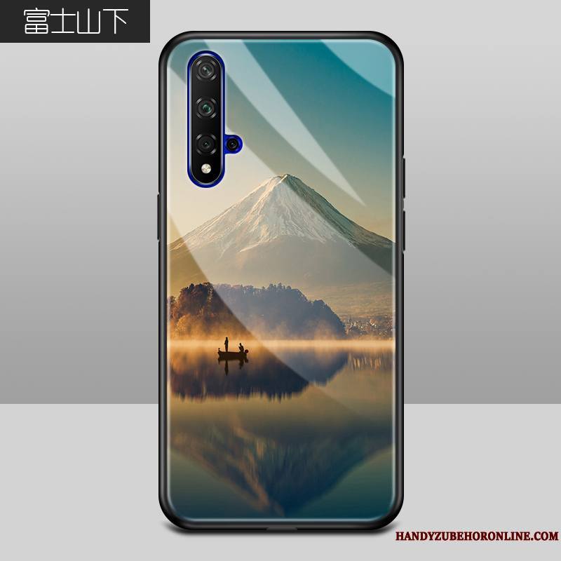 Honor 20 Coque Tendance Incassable Étui Vert Silicone Amoureux Protection