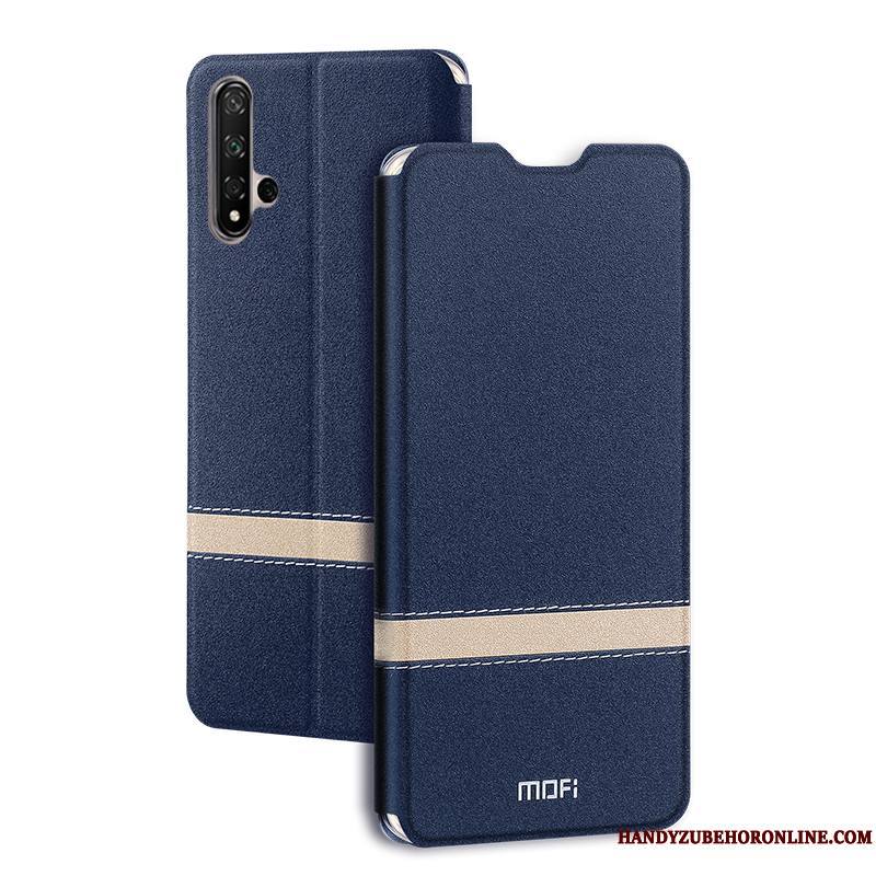 Honor 20 Mesh Personnalité Protection Incassable Coque De Téléphone Tendance Bleu