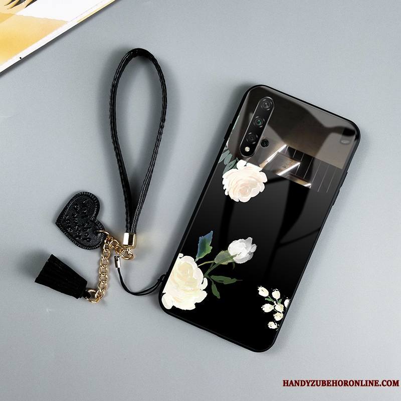 Honor 20 Personnalité Miroir Simple Mode Verre Blanc Coque