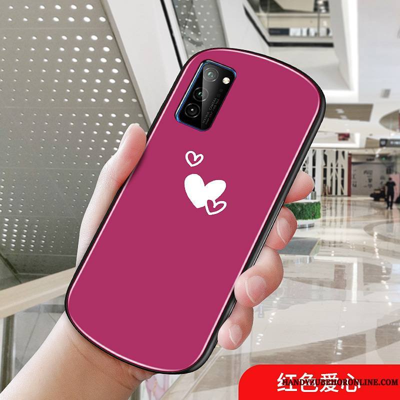 Honor 30 Pro Coque De Téléphone Vent Étui Rouge Net Rouge Amour Mode