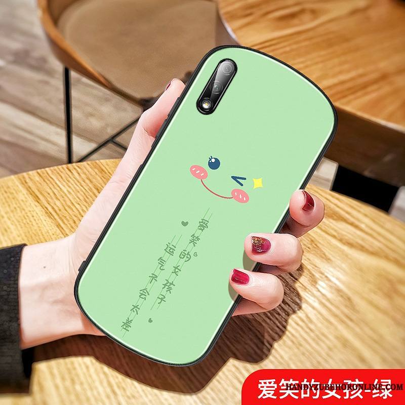 Honor 9x Net Rouge Coque De Téléphone Rond Vert Créatif Personnalité Verre