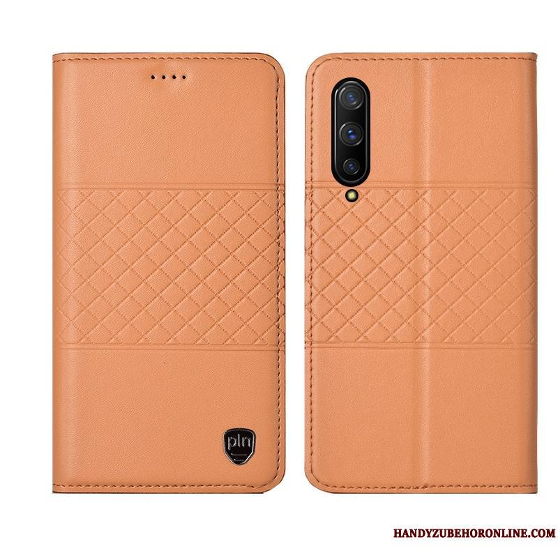 Honor 9x Pro Jaune Étui En Cuir Incassable Coque De Téléphone Mesh Tout Compris Protection