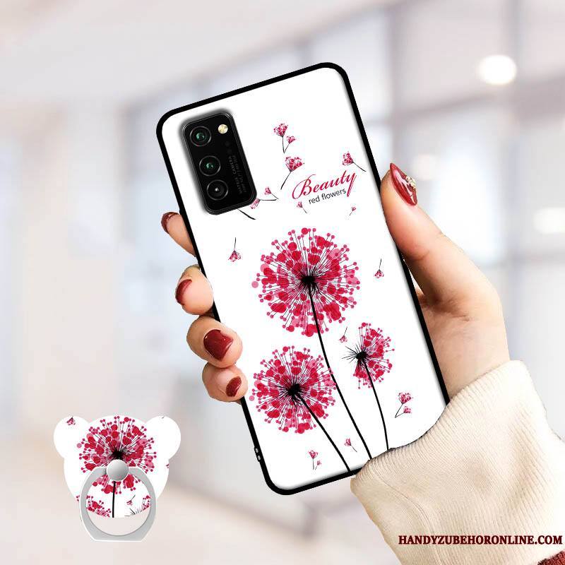 Honor View30 Coque De Téléphone Dessin Animé Tout Compris Rose Tempérer Fluide Doux Personnalité