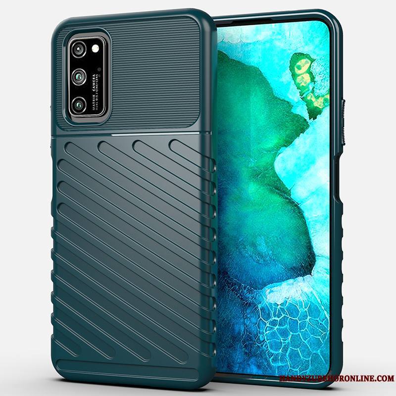 Honor View30 Fluide Doux Étui Vert Silicone Protection Créatif Coque De Téléphone