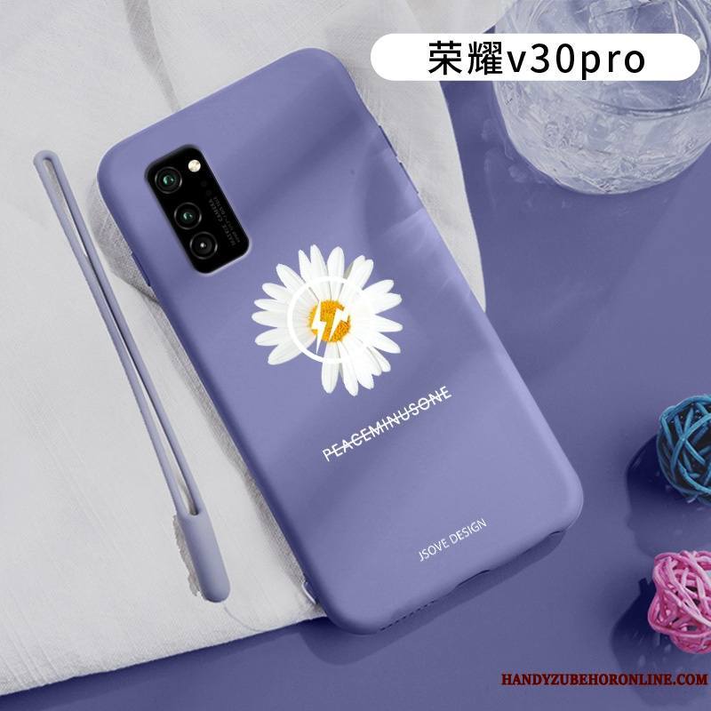 Honor View30 Pro Simple Fluide Doux Coque De Téléphone Créatif Tout Compris Silicone Clair