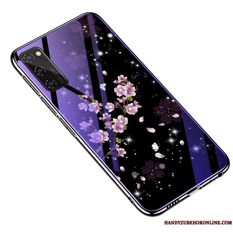 Honor View30 Pro Violet Coque De Téléphone Silicone Net Rouge Nouveau Marque De Tendance Petit