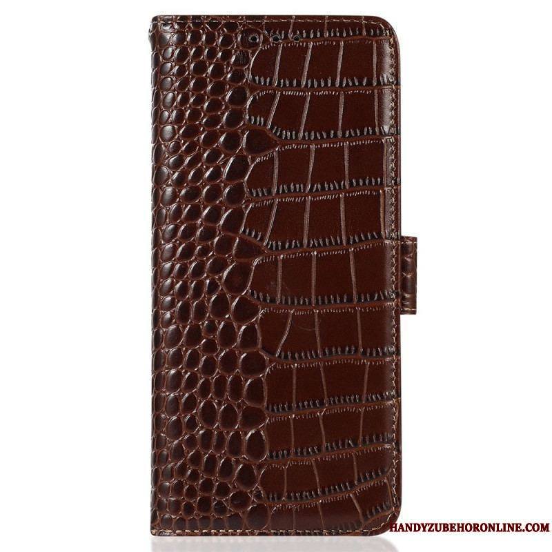 Housse Huawei Mate 50 Pro Style Crocodile RFID