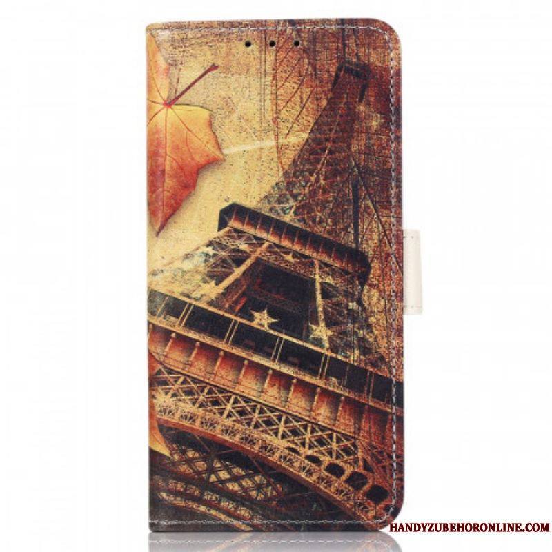 Housse Moto G$1 / G31 Tour Eiffel En Automne